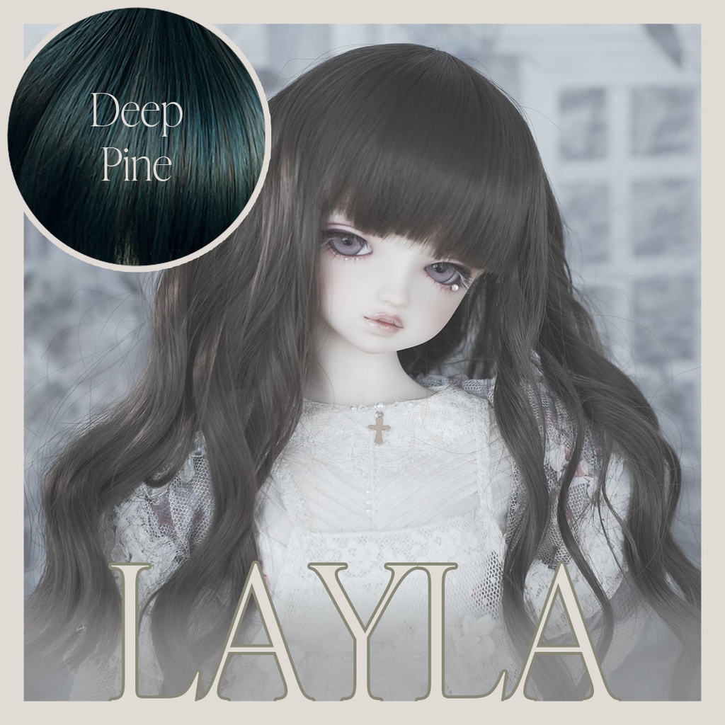 10月受注 | LAYLA レイラ | Deep Pine | 耐熱ドールウィッグ