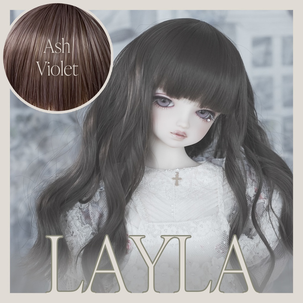 10月受注 | LAYLA レイラ | Ash Violet | 耐熱ドールウィッグ