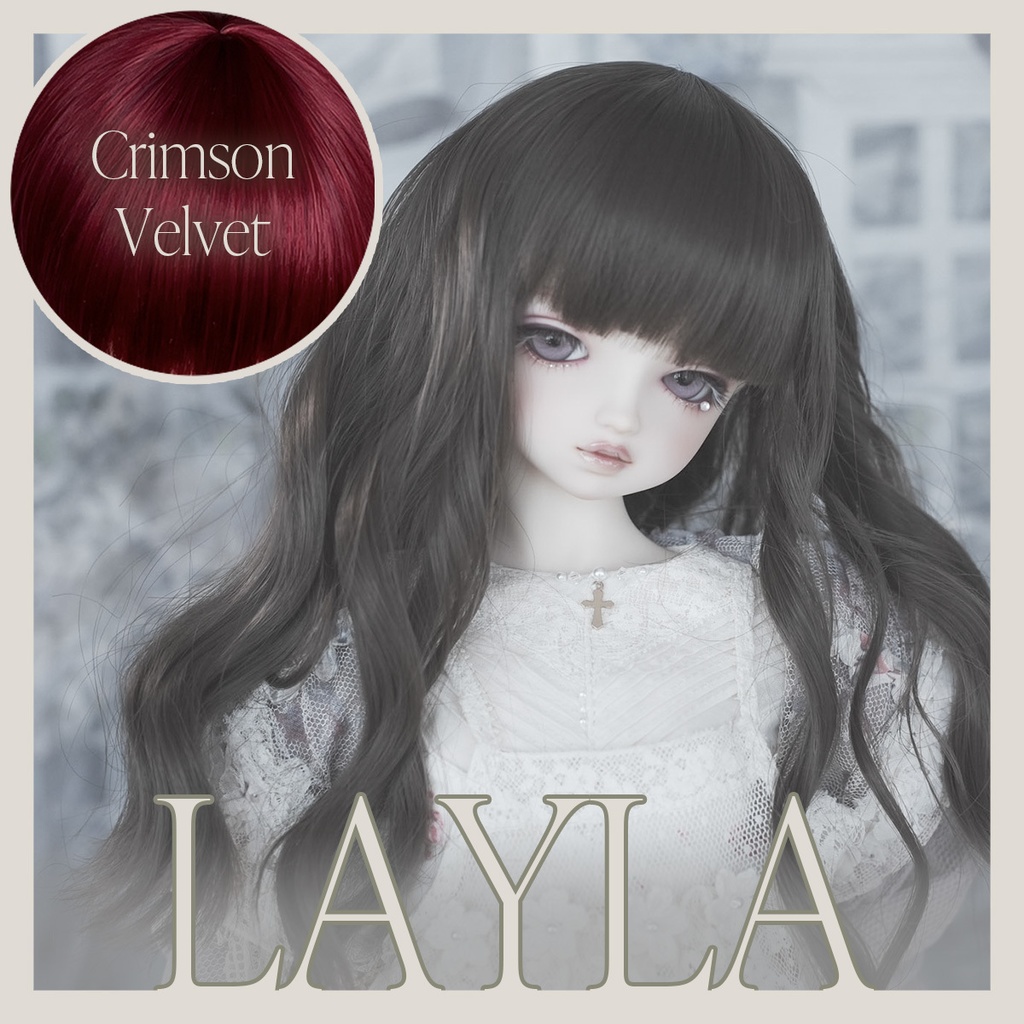 10月受注 | LAYLA レイラ | Crimson Velvet | 耐熱ドールウィッグ