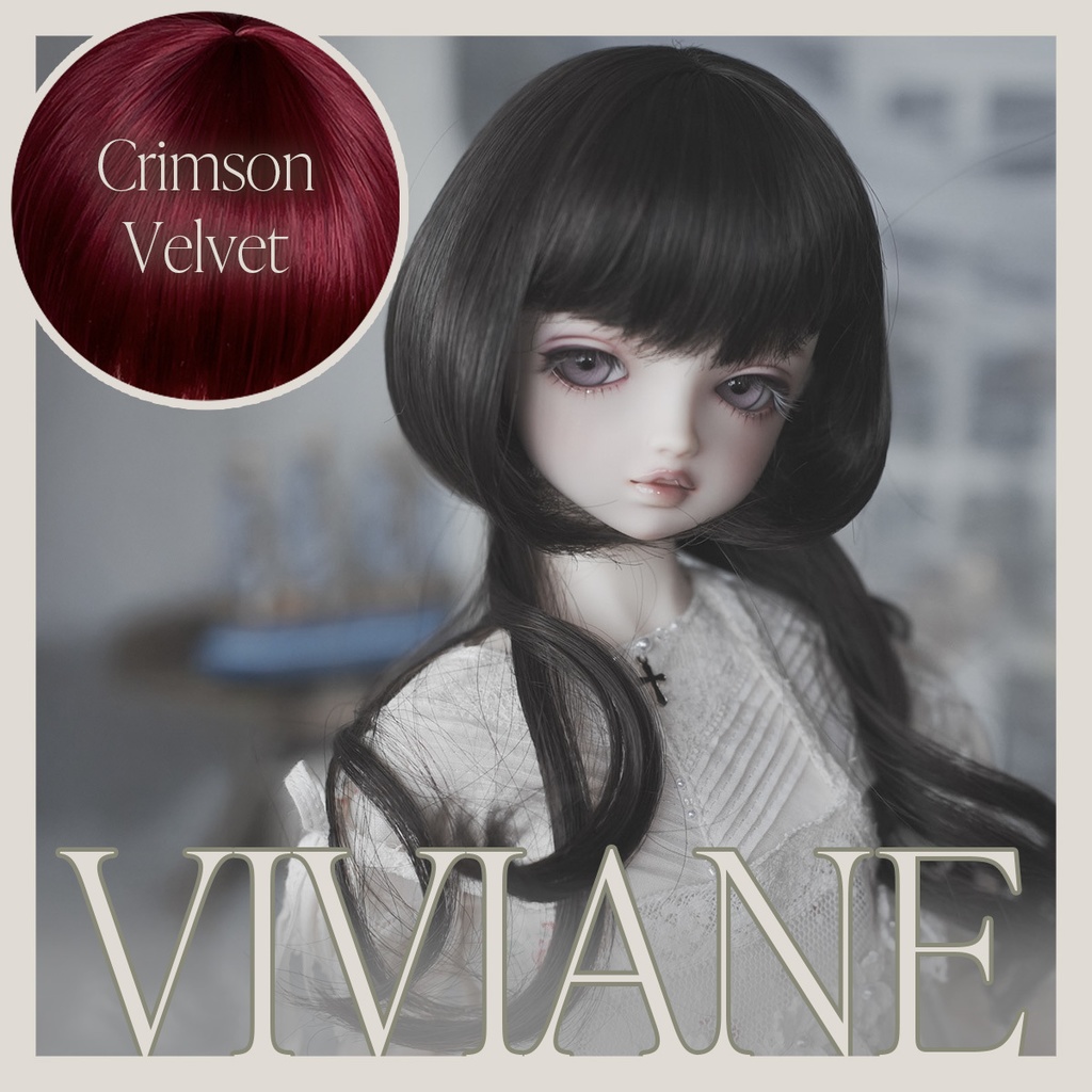 10月受注 | VIVIANE ビビアン | Crimson Velvet | 耐熱ドールウィッグ