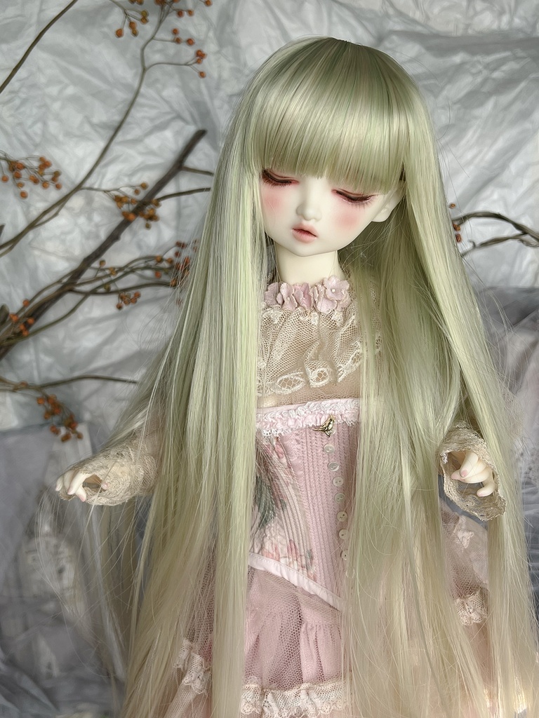 RAPUNZELラプンツェル | Matcha Green x Light Blonde | 耐熱ドールウィッグ