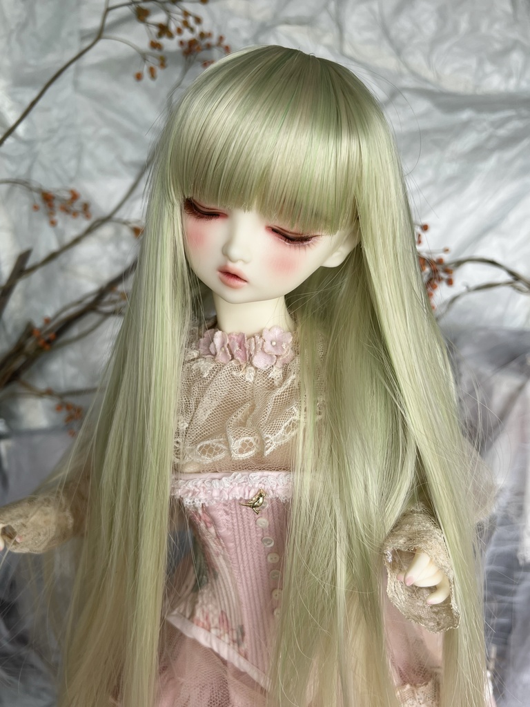 RAPUNZELラプンツェル | Matcha Green x Light Blonde | 耐熱ドールウィッグ