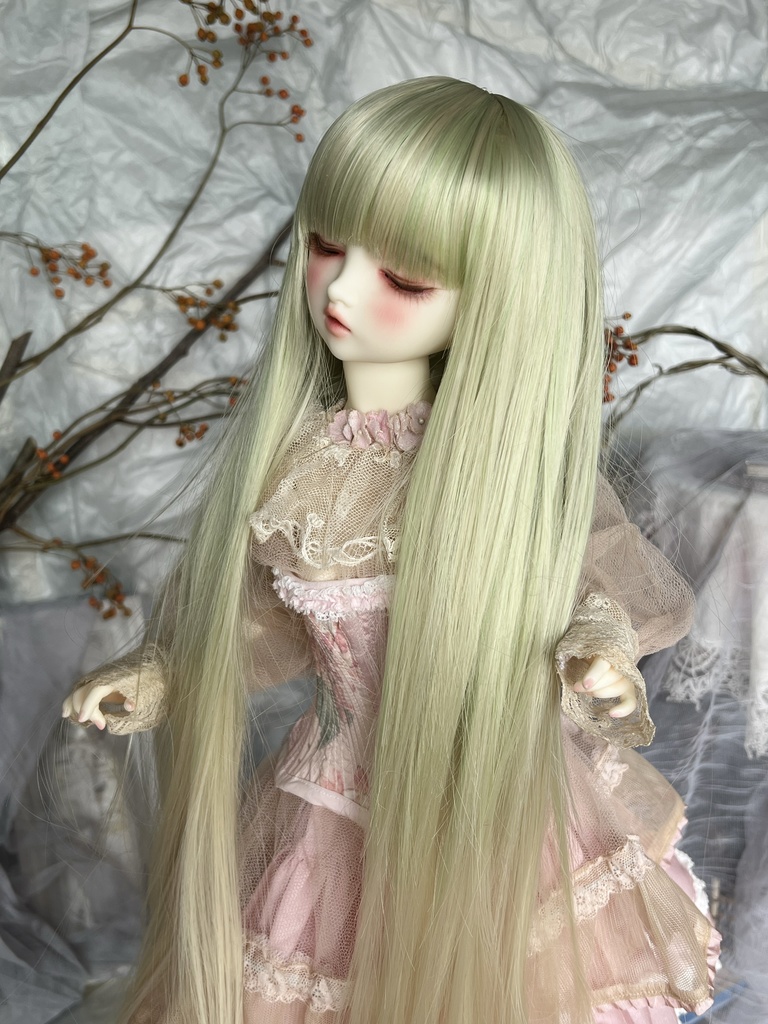 RAPUNZELラプンツェル | Matcha Green x Light Blonde | 耐熱ドールウィッグ