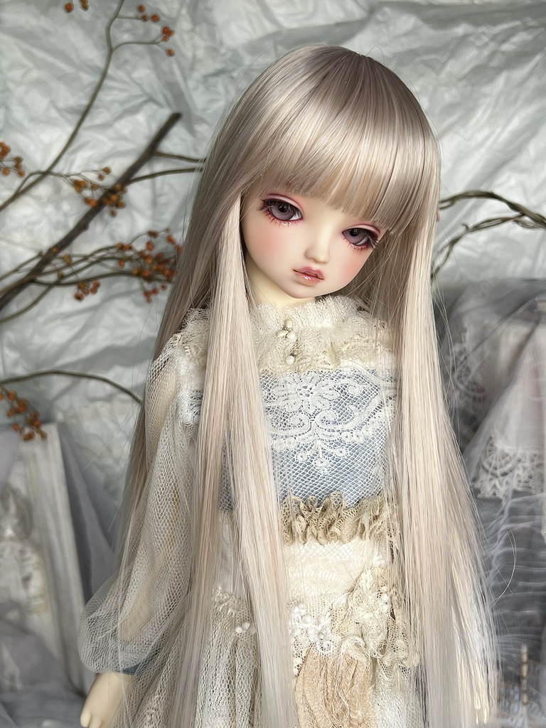 RAPUNZELラプンツェル | Pink Beige x Moonlight Silver | 耐熱ドールウィッグ