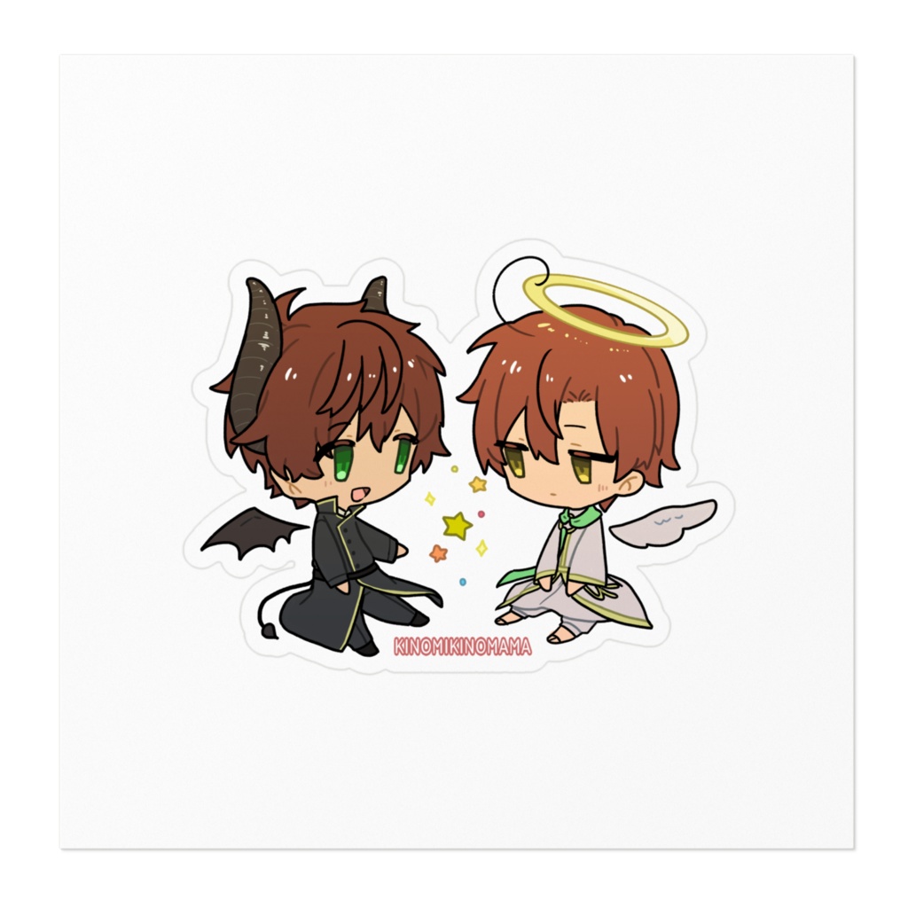天使と悪魔西ロマステッカー