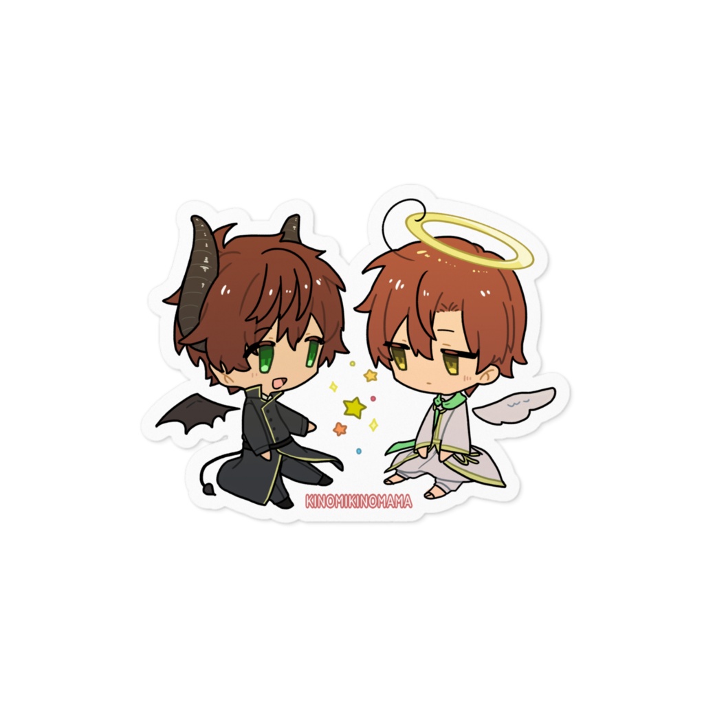 天使と悪魔西ロマステッカー