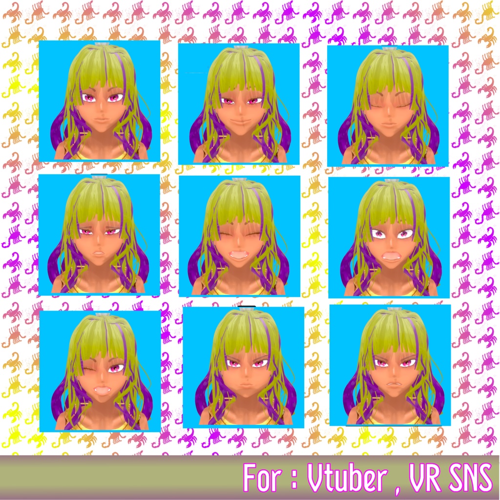 【1点限り】多脚サソリ褐色娘【Vtuber/VR SNS利用想定】