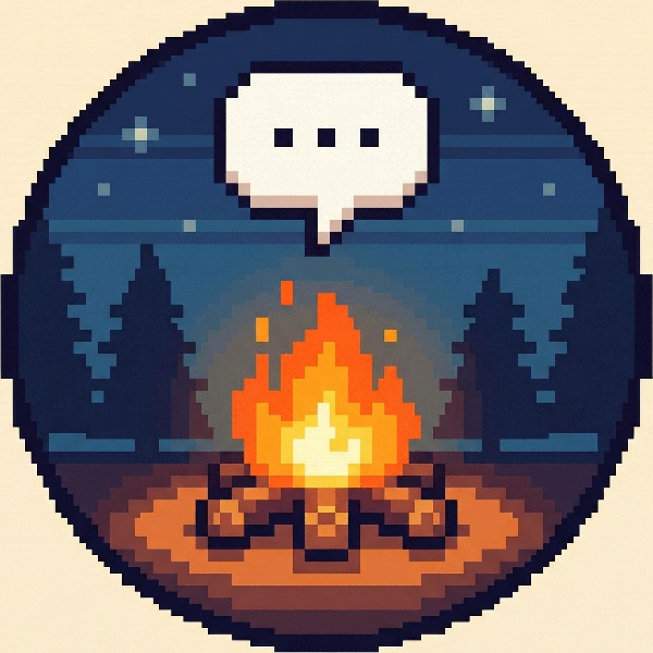 ChillDotTalk(チルドットトーク) – コメントが“焚き火に集う人”になる、ドット絵配信ツール