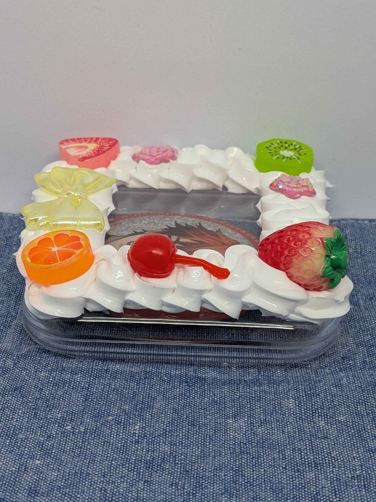 フルーツケーキ風 デコ小物ケース