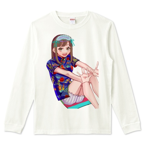 青チャイナロンT