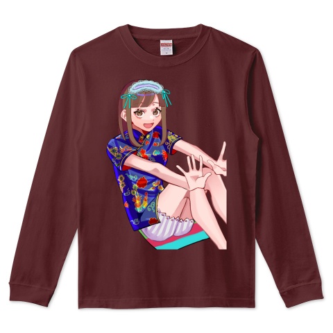 青チャイナロンT