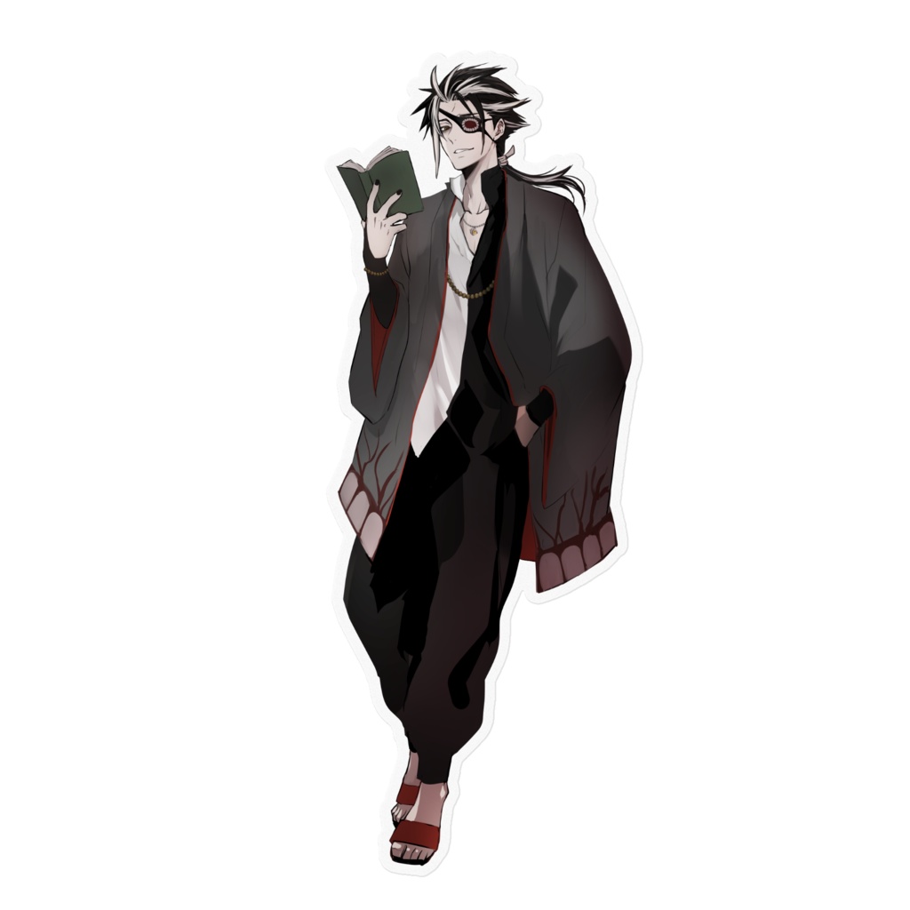 敷檻織ステッカー