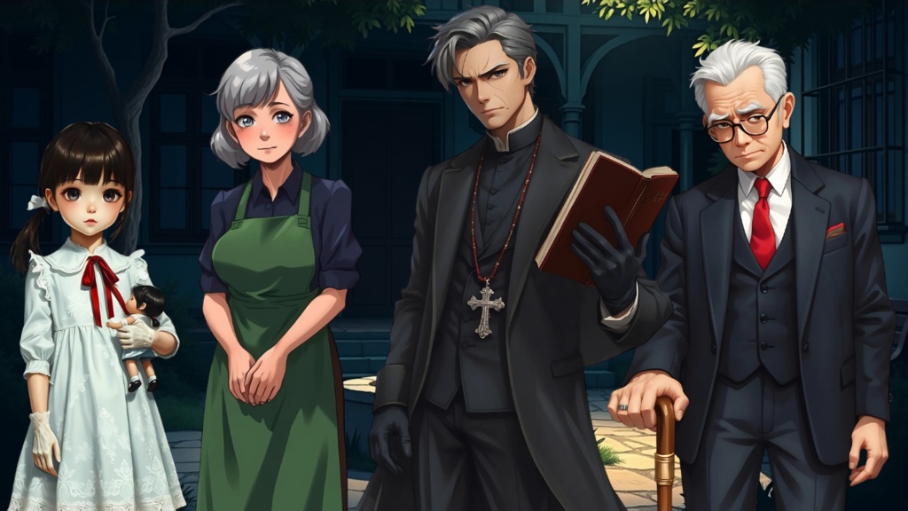 ホラー立ち絵&背景素材集 - Asylum of Lost Souls