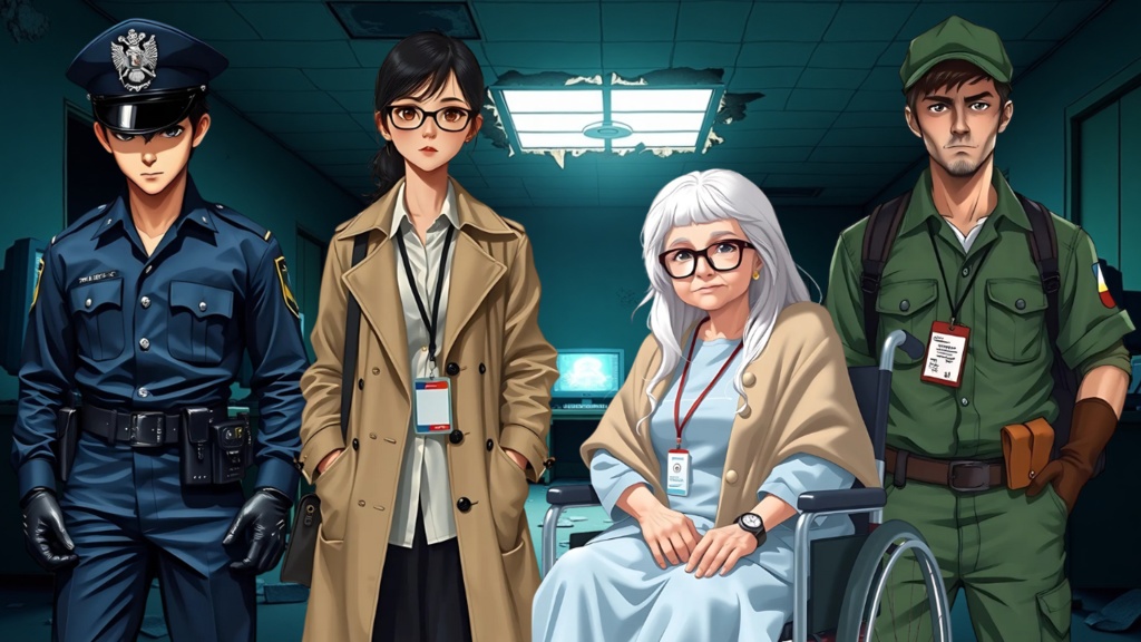 ホラー立ち絵&背景素材集 - Asylum of Lost Souls