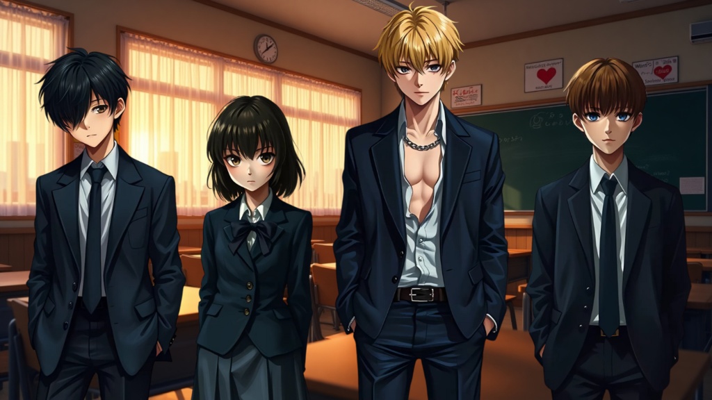 ホラー立ち絵&背景素材集 - School After Dark