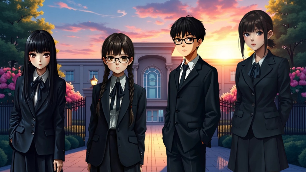 ホラー立ち絵&背景素材集 - School After Dark