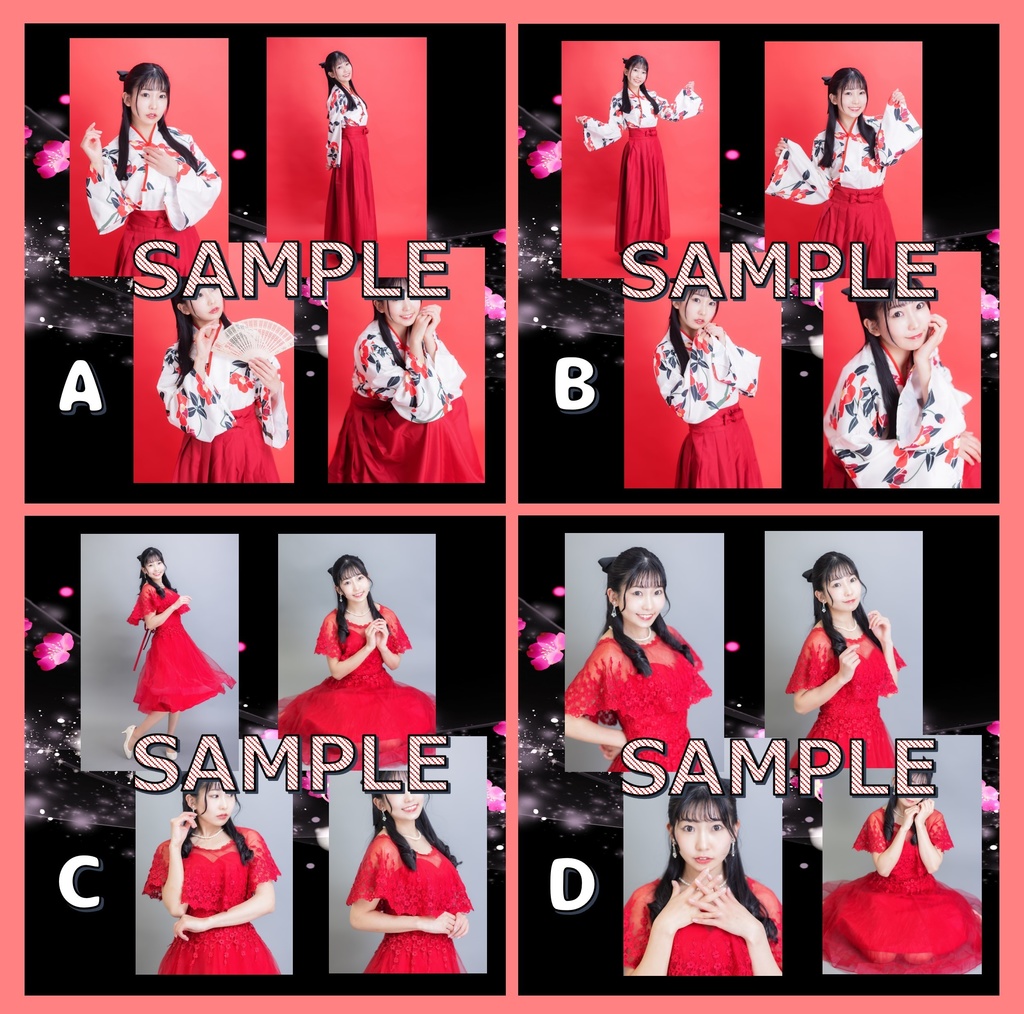 【L版ブロマイド】宮ノ尾美友 袴＆ドレス4枚×4セット（ZETTFES - 2022 - peace）