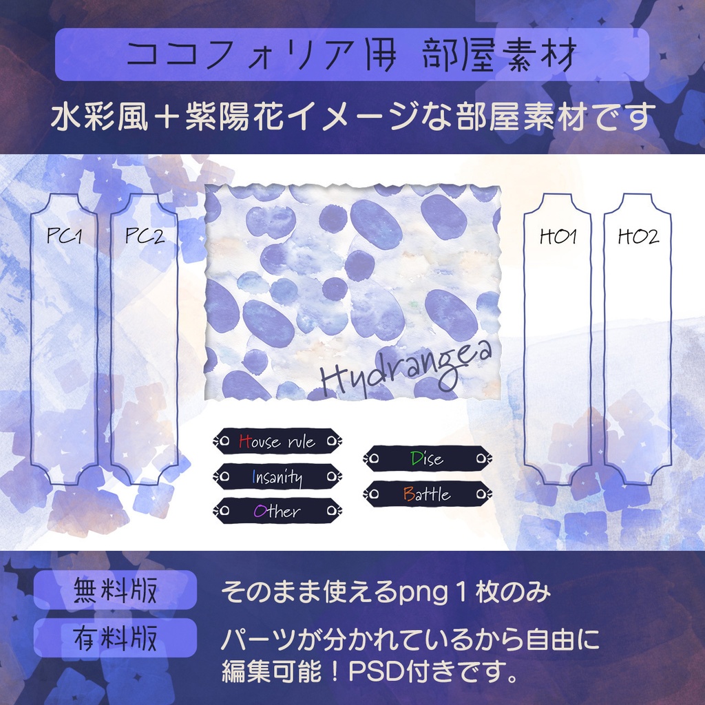 【期間限定】ココフォリア用部屋素材福袋(6点入り)