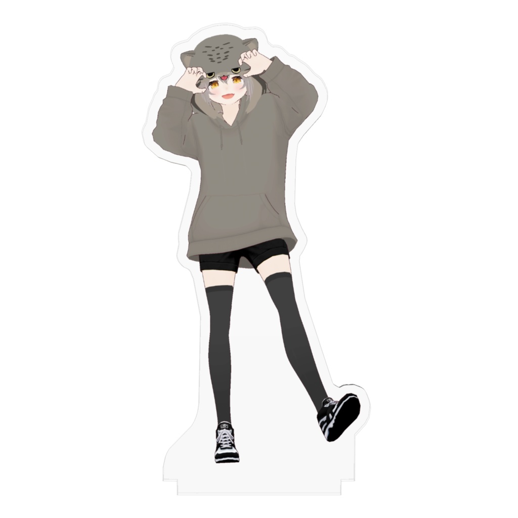 ニンゲンのすがた(マヌルネコパーカー)