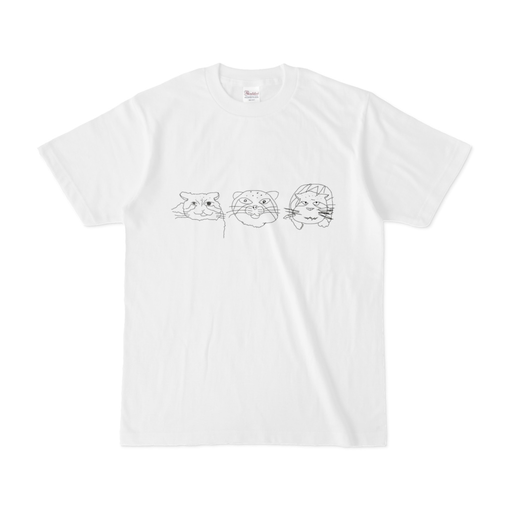 まぬるねこ(?)三銃士Tシャツ