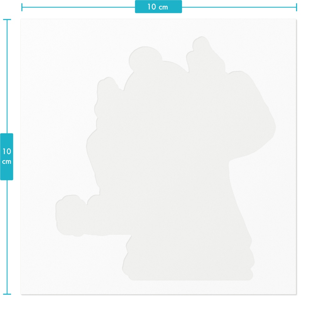 ニンゲンのすがたステッカー