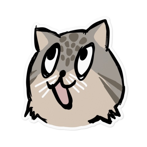 まぬるねこのやこステッカー