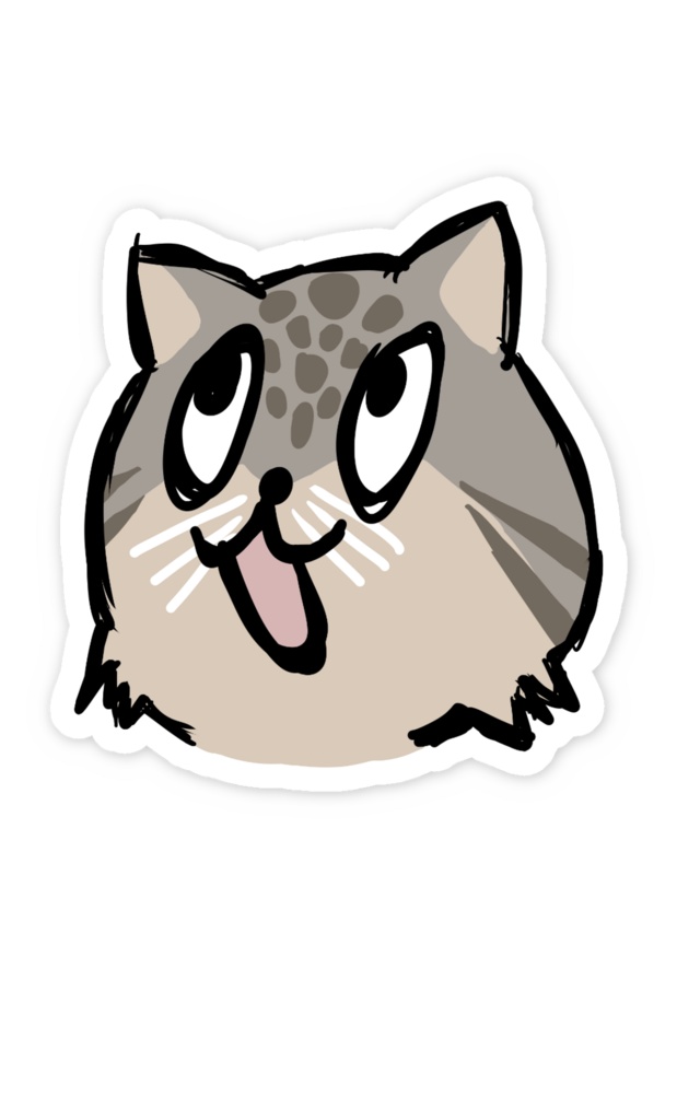 まぬるねこのやこのスマホステッカー