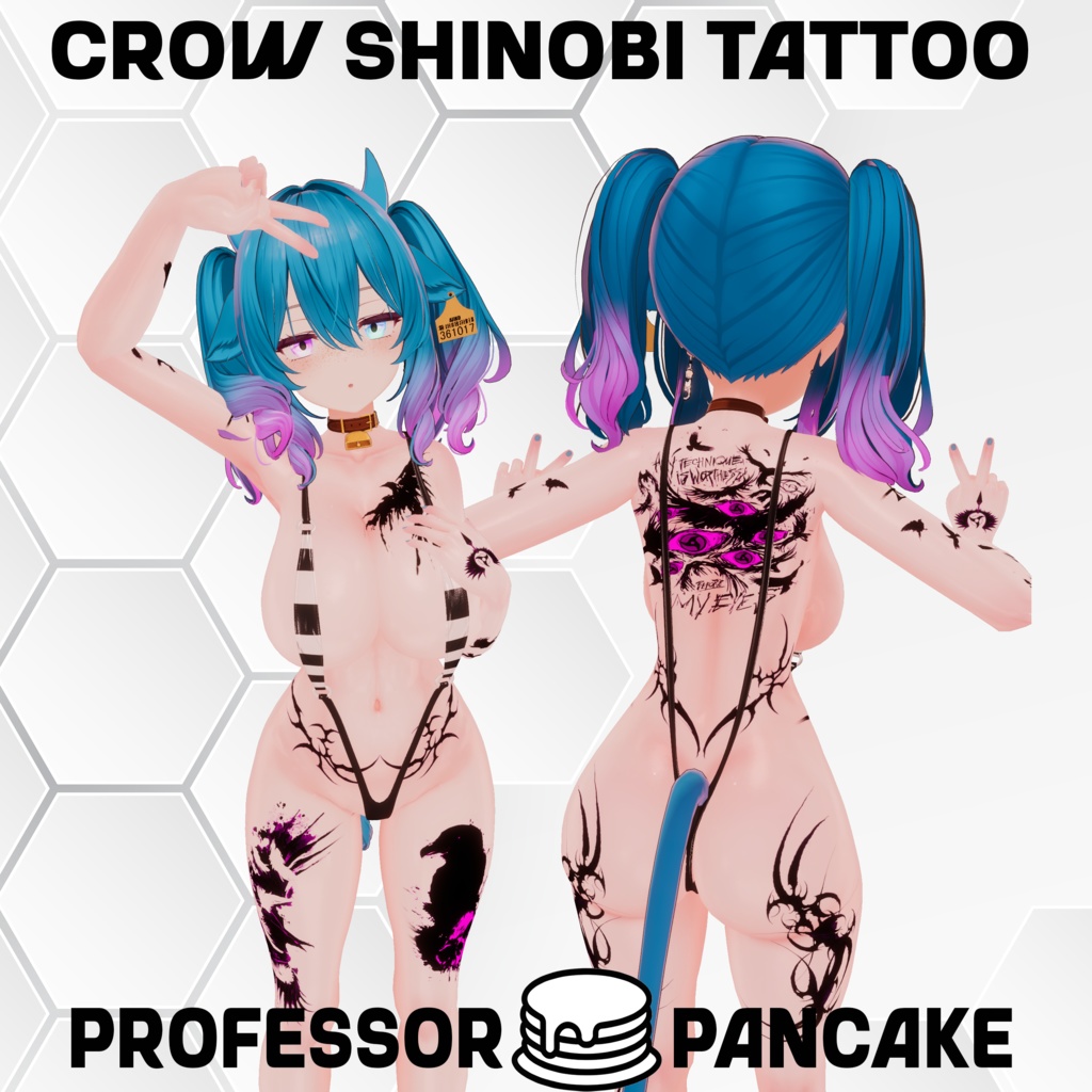 Crow Shinobi Tattoo カラス忍者タトゥー