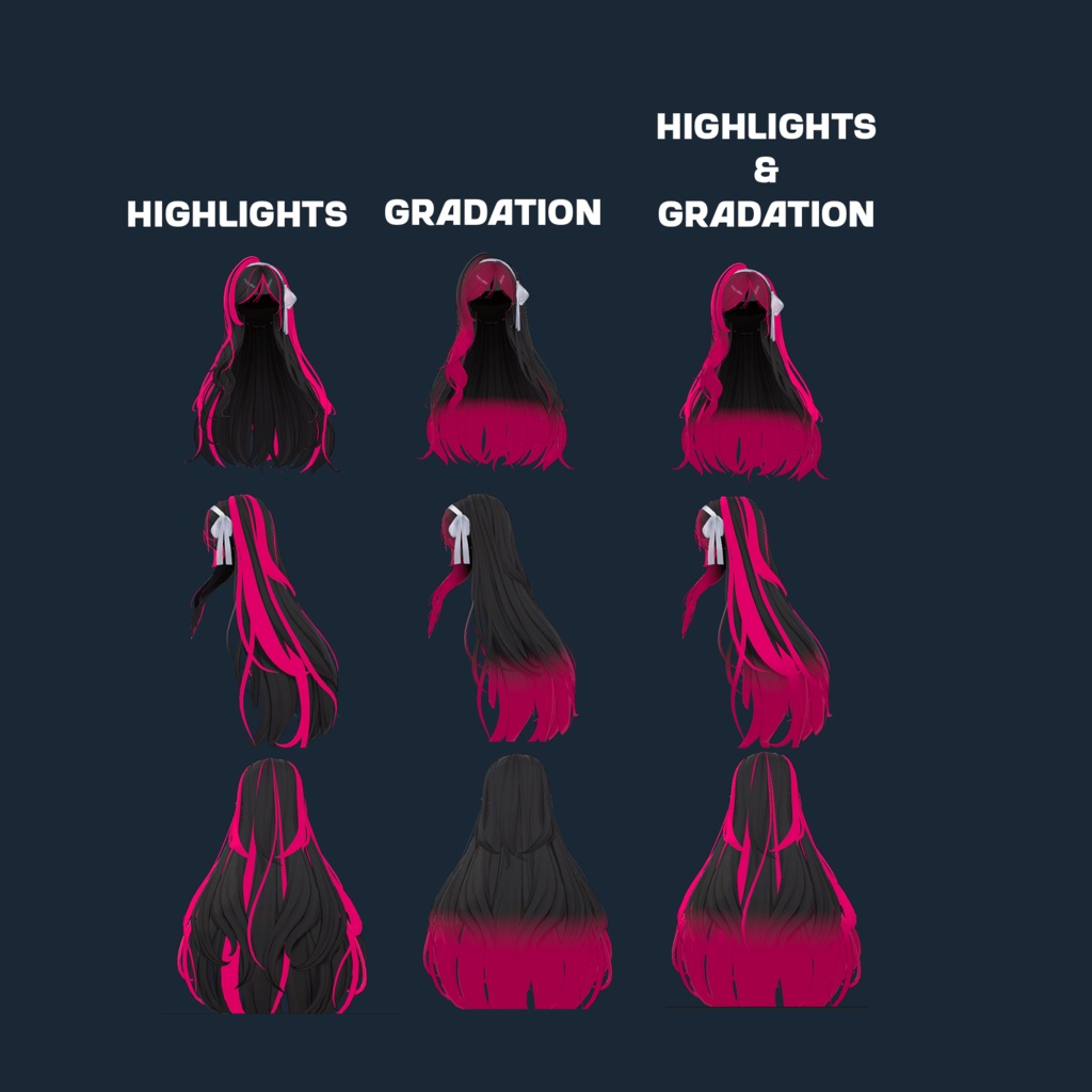 Soft Wavy Hair Highlights / 柔らかいウェーブヘアのハイライト