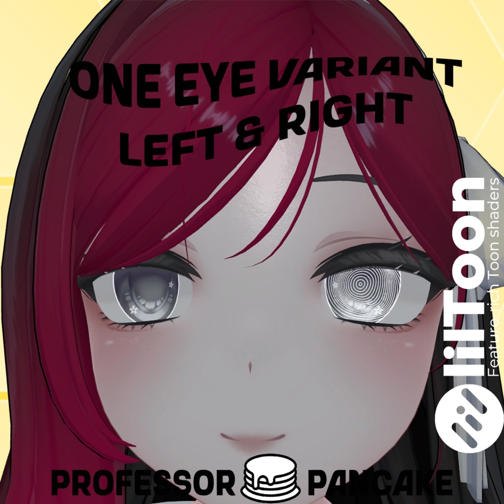 【Animated Wavy Eyes / アニメーション化された波打つ目】【10アバター対応】