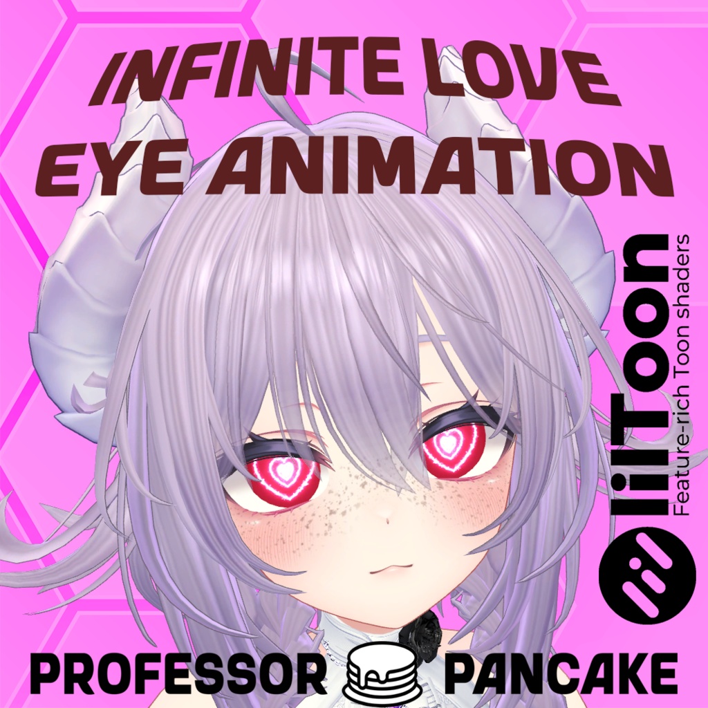 【Infinite Love Eye Animation / 無限の愛の目アニメーション】 【10アバター対応】