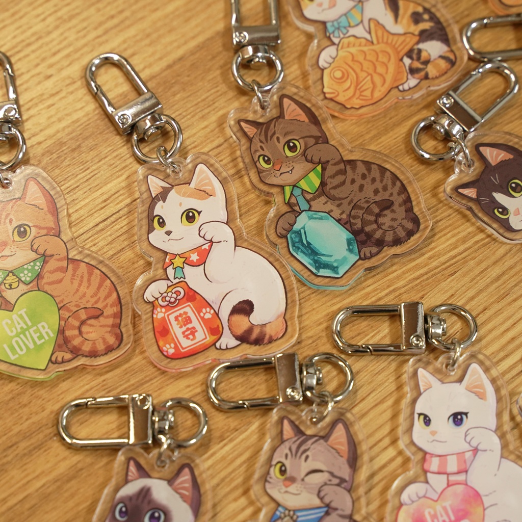 招き愛猫アクキーガチャ