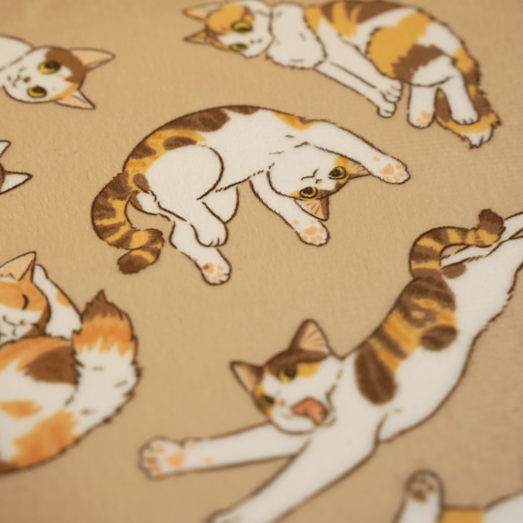 猫ざんまいハンドタオル