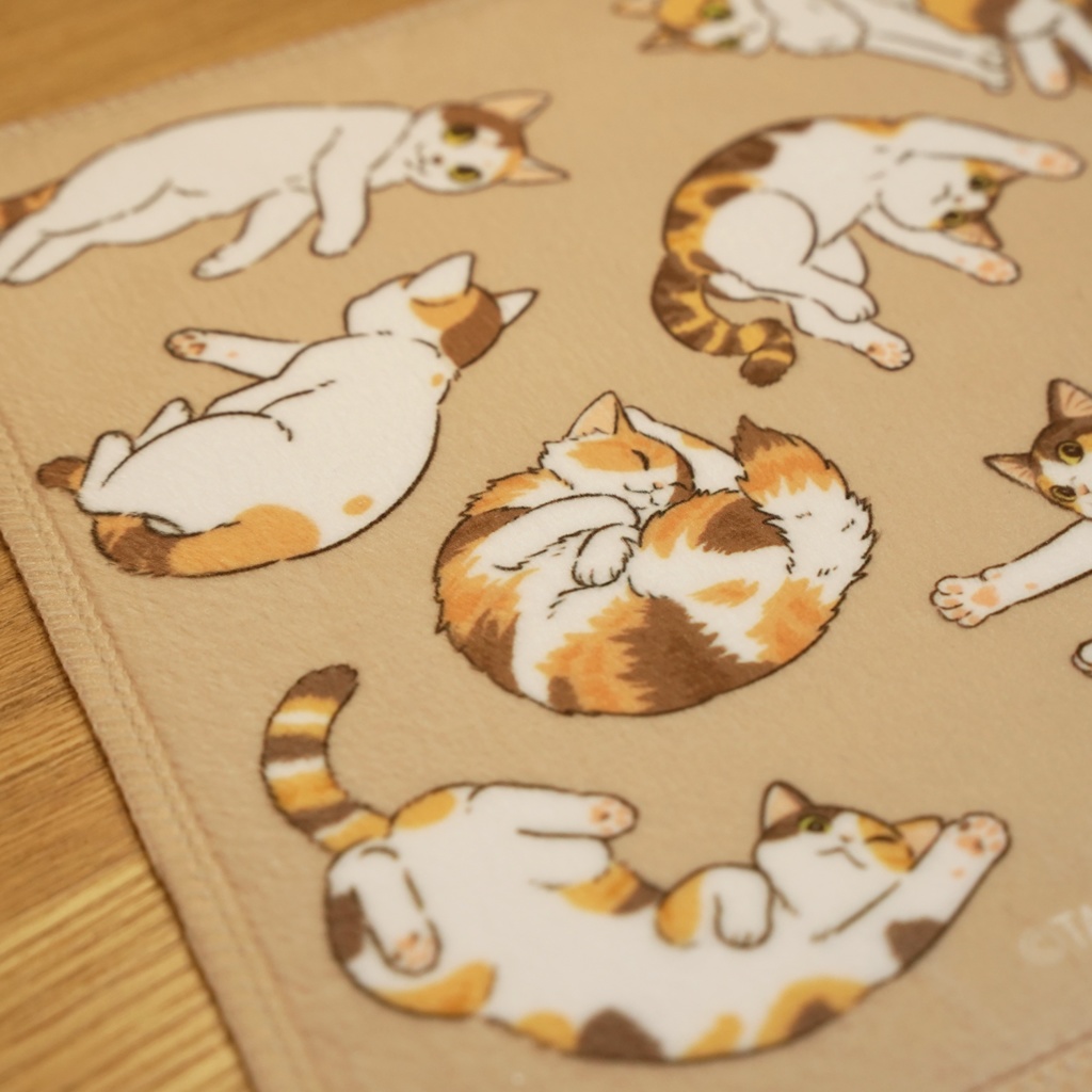 猫ざんまいハンドタオル