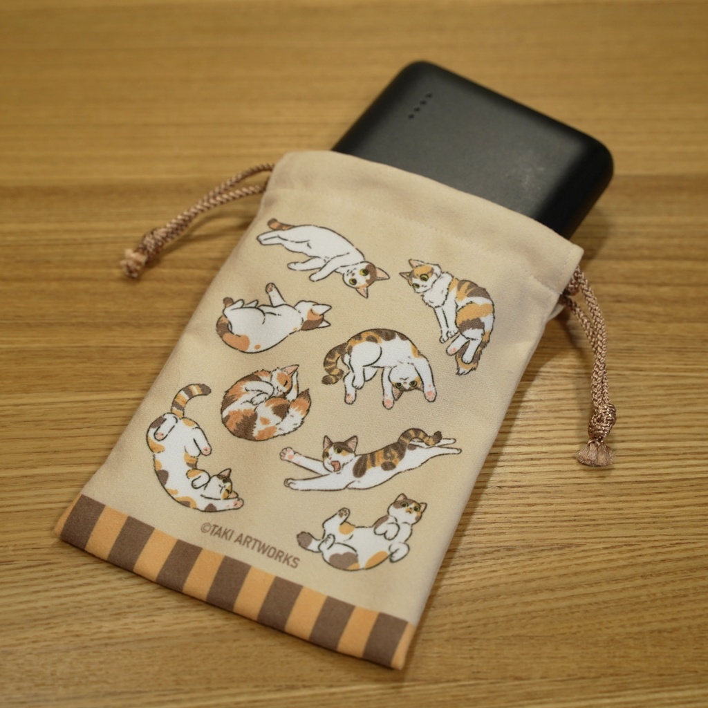 ねこざんまいミニ巾着