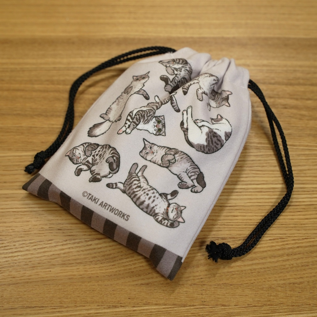 ねこざんまいミニ巾着
