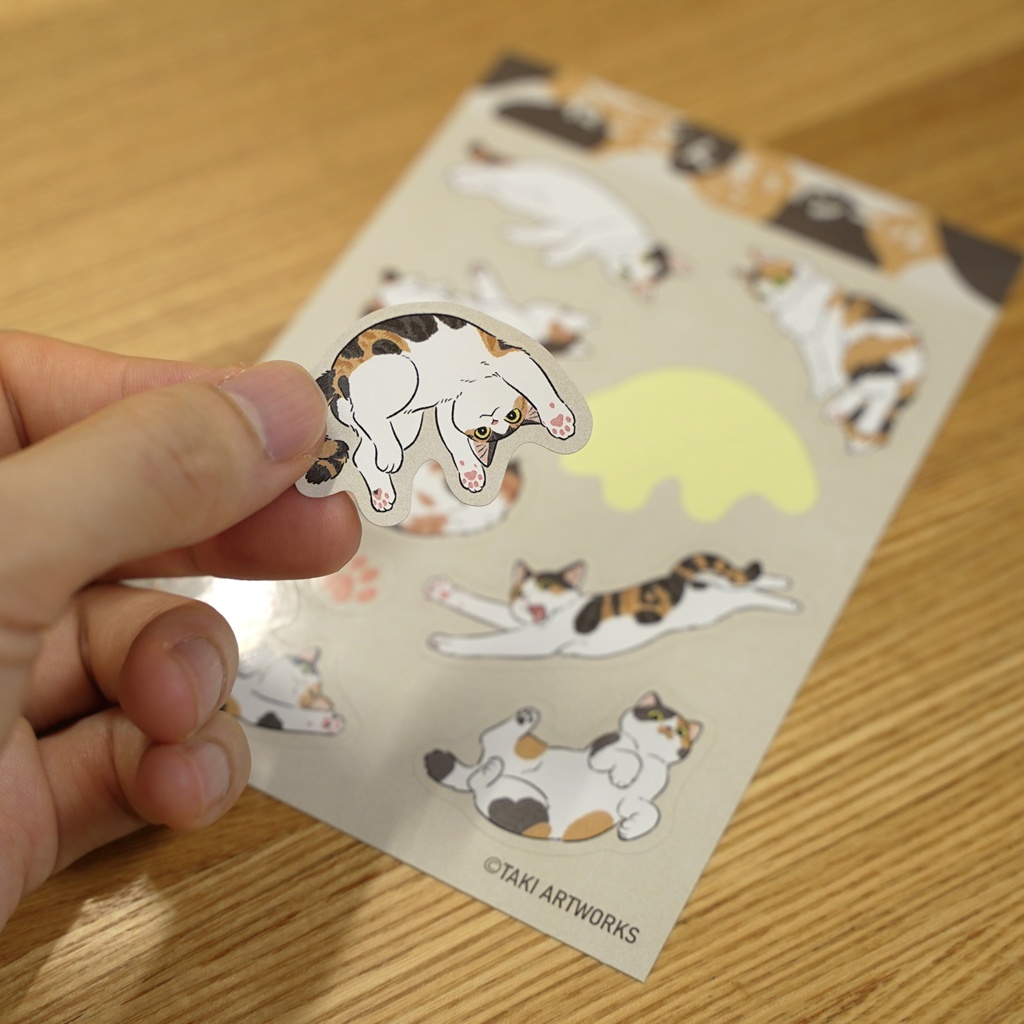 ねこざんまいシール