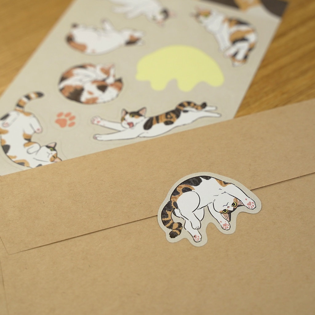 ねこざんまいシール