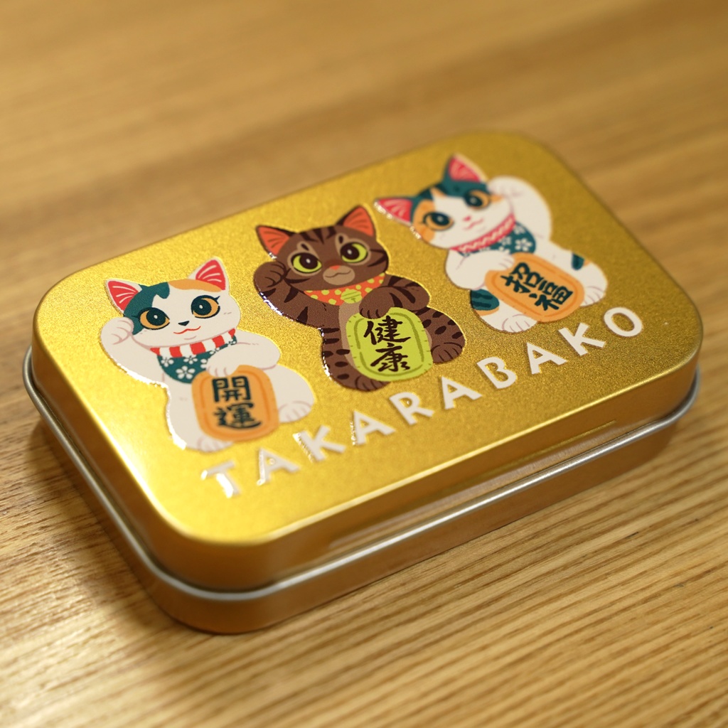 招き猫缶ケース