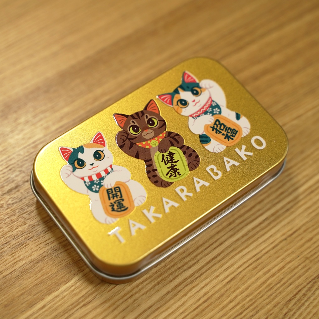 招き猫缶ケース