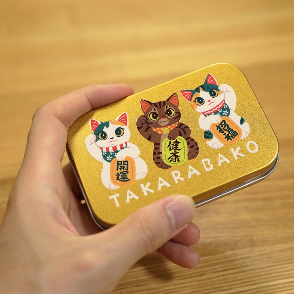 招き猫缶ケース