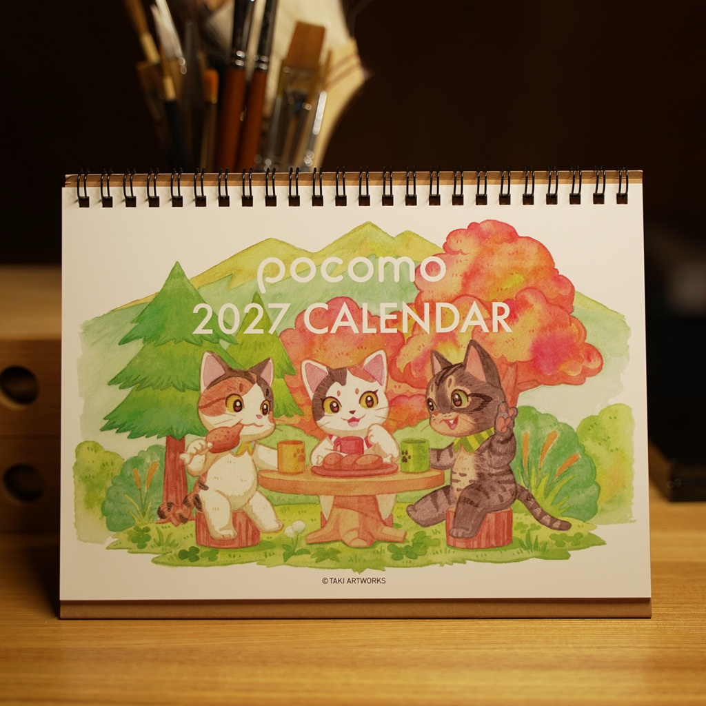 pocomo 2027卓上カレンダー A5
