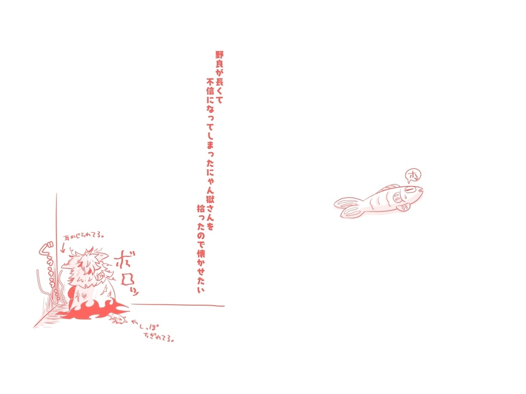 野良が長くて不信になってしまったにゃん獄さんを拾ったので懐かせたい