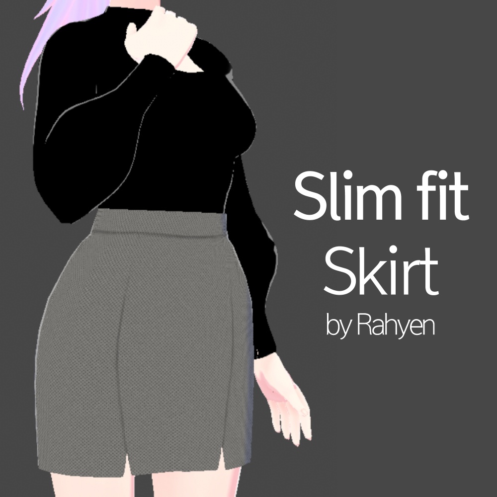 [Vroid] スリムスカートセット Slim fit Skirt Set Texture