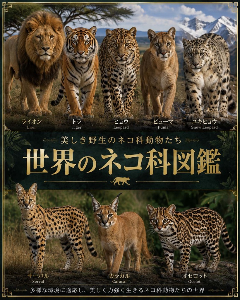 世界のネコ科図鑑