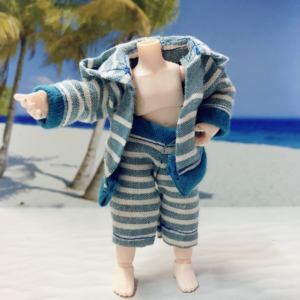 受注製作 オビツ11 夏 セットアップ パーカー メンズ Suzuya910 Booth