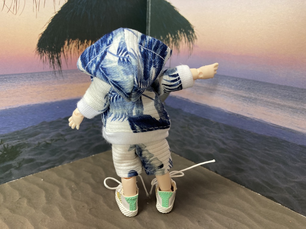 【受注製作】選べる2色 オビツ11 夏 セットアップ パーカー