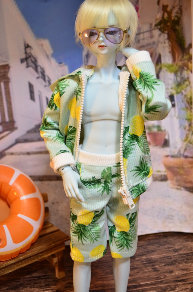 【受注製作】1/4ドール セットアップ 夏 パーカー メンズ