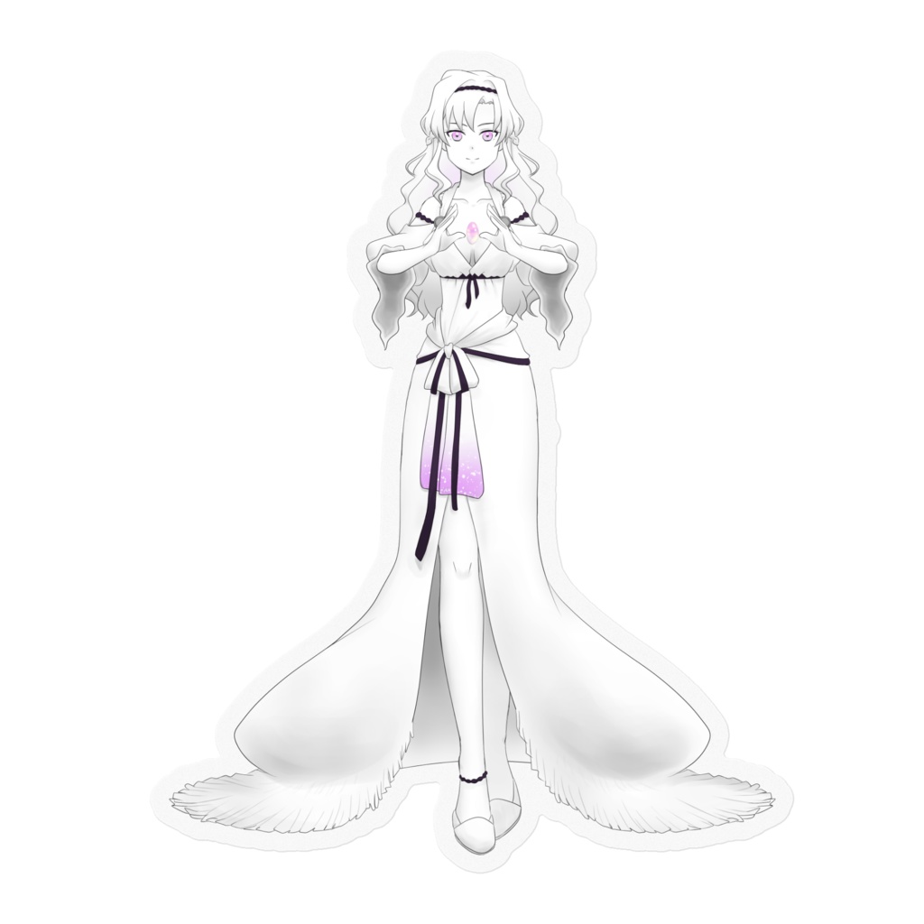 【オリキャラ】クリアステッカー【魔王の間の石像】