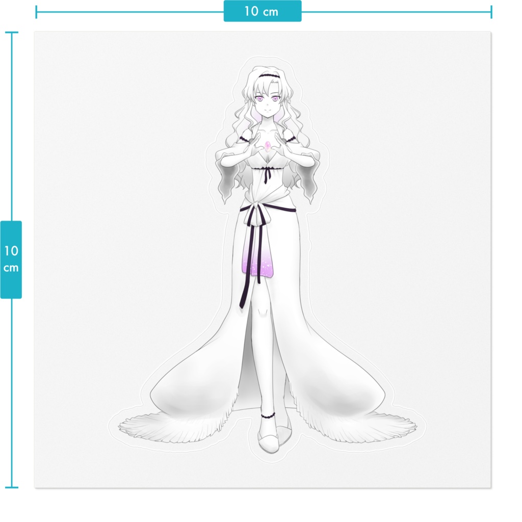 【オリキャラ】クリアステッカー【魔王の間の石像】